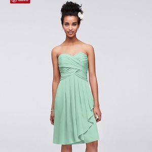 Davids Bridal Strapless Bridesmaid Dress